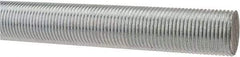Made in USA - 3/4-16 UNF (Fine), 3' Long, Low Carbon Steel Threaded Rod - Zinc-Plated Finish, Right Hand Thread - USA Tool & Supply