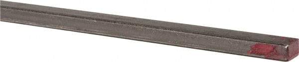 Made in USA - 36" Long x 1/8" High x 3/16" Wide, Mill Key Stock - W-1 (Water Hardening) Tool Steel - USA Tool & Supply