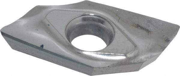 Iscar - HM90 APCR160504 P Grade IC28 Carbide Milling Insert - Uncoated, 0.1874" Thick, 0.4mm Corner Radius - USA Tool & Supply