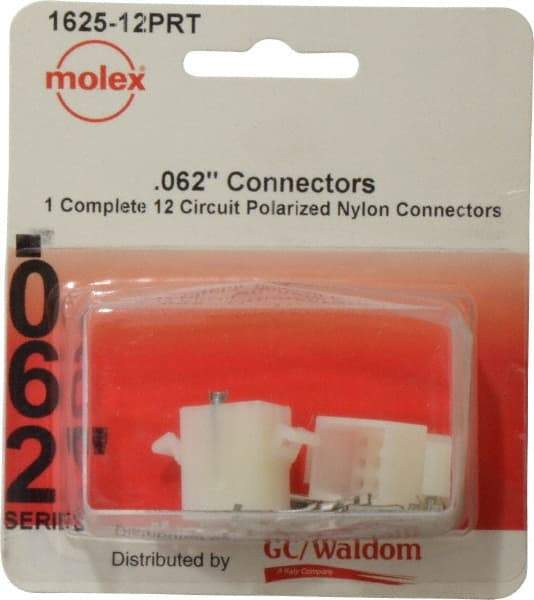 Molex - 12 Circuit, 12 AWG, 0.062 Inch Pin Diameter, Modular Receptacle Plug Connector Package - RoHS Compliant - USA Tool & Supply