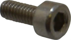 Value Collection - M2.5x0.45 Metric Coarse Hex Socket Drive, Socket Cap Screw - Grade 18-8 & Austenitic A2 Stainless Steel, Uncoated, Fully Threaded, 6mm Length Under Head - USA Tool & Supply