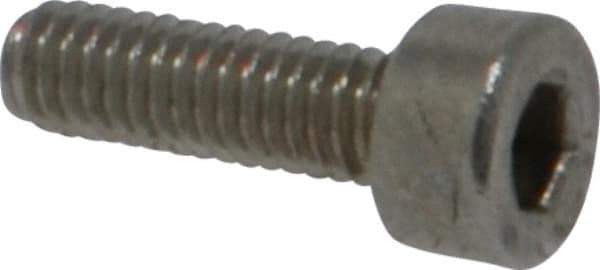 Value Collection - M2.5x0.45 Metric Coarse Hex Socket Drive, Socket Cap Screw - Grade 18-8 & Austenitic A2 Stainless Steel, Uncoated, Fully Threaded, 8mm Length Under Head - USA Tool & Supply