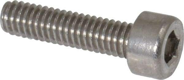 Value Collection - M2.5x0.45 Metric Coarse Hex Socket Drive, Socket Cap Screw - Grade 18-8 & Austenitic A2 Stainless Steel, Uncoated, Fully Threaded, 10mm Length Under Head - USA Tool & Supply