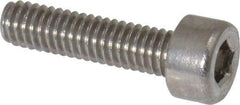Value Collection - M2.5x0.45 Metric Coarse Hex Socket Drive, Socket Cap Screw - Grade 18-8 & Austenitic A2 Stainless Steel, Uncoated, Fully Threaded, 10mm Length Under Head - USA Tool & Supply
