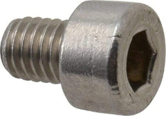 Value Collection - M5x0.80 Metric Coarse Hex Socket Drive, Socket Cap Screw - Grade 18-8 & Austenitic A2 Stainless Steel, Uncoated, Fully Threaded, 6mm Length Under Head - USA Tool & Supply