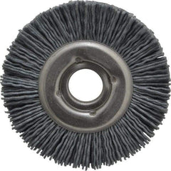 Osborn - 3" OD, 5/8" Arbor Hole, Crimped Nylon Wheel Brush - 1/2" Face Width, 5/8" Trim Length, 20,000 RPM - USA Tool & Supply