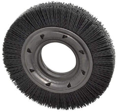 Osborn - 6" OD, 2" Arbor Hole, Crimped Nylon Wheel Brush - 7/8" Face Width, 1-1/16" Trim Length, 6,000 RPM - USA Tool & Supply