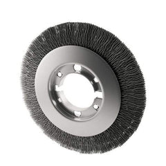 Osborn - 8" OD, 2" Arbor Hole, Crimped Nylon Wheel Brush - 7/8" Face Width, 1-1/2" Trim Length, 4,500 RPM - USA Tool & Supply