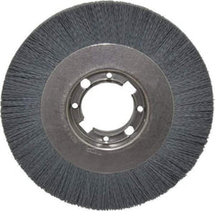 Osborn - 8" OD, 2" Arbor Hole, Crimped Nylon Wheel Brush - 7/8" Face Width, 1-1/2" Trim Length, 4,500 RPM - USA Tool & Supply