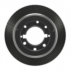 Osborn - 8" OD, 2" Arbor Hole, Crimped Steel Wheel Brush - 5/8" Face Width, 1-1/2" Trim Length, 0.008" Filament Diam, 4,500 RPM - USA Tool & Supply