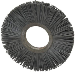 Osborn - 6" OD, 2" Arbor Hole, Crimped Nylon Wheel Brush - 1/2" Face Width, 1-5/8" Trim Length, 5,500 RPM - USA Tool & Supply