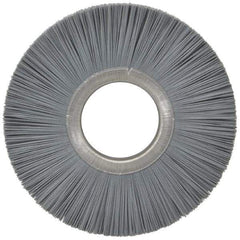 Osborn - 6" OD, 2" Arbor Hole, Crimped Nylon Wheel Brush - 1/2" Face Width, 1-5/8" Trim Length, 5,500 RPM - USA Tool & Supply