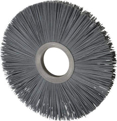 Osborn - 8" OD, 2" Arbor Hole, Crimped Nylon Wheel Brush - 1/2" Face Width, 2-5/8" Trim Length, 5,500 RPM - USA Tool & Supply