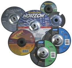 Norton - Depressed-Center Wheels Wheel Diameter (Inch): 9 Wheel Thickness (Inch): 1/4 - USA Tool & Supply