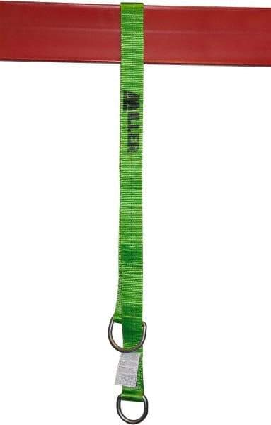 Miller - 6' Long, Cross-Arm Strap - 400 Lb Capacity, Nylon Webbing with Steel D-Rings - USA Tool & Supply