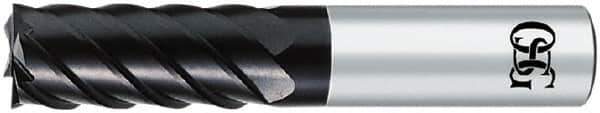 OSG - 3mm, 8mm LOC, 6mm Shank Diam, 45mm OAL, 6 Flute, Solid Carbide Square End Mill - Single End, WXS Finish, Spiral Flute, 45° Helix, Centercutting, Right Hand Cut, Right Hand Flute, Series 9140 - USA Tool & Supply