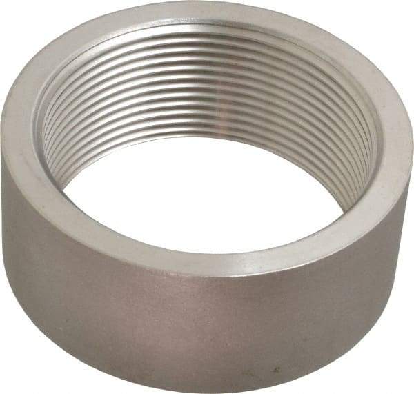 Merit Brass - 3" Grade 316 Stainless Steel Pipe Half Coupling - FNPT End Connections, 150 psi - USA Tool & Supply