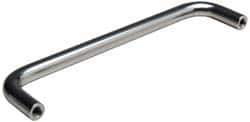 Amatom Electronic Hardware - 3-3/16" Long x 7/8" High, Round Handle - Clear Passivated, Stainless Steel, 3" Center to Center - USA Tool & Supply