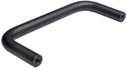 Amatom Electronic Hardware - 6-3/4" Long x 1-3/4" High, Round Handle - Black Oxide Finish, Brass, 6-7/16" Center to Center - USA Tool & Supply