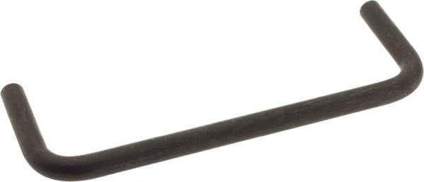 Amatom Electronic Hardware - 4-1/4" Long x 1-1/2" High, Round Handle - Black Oxide Finish, Stainless Steel, 4" Center to Center - USA Tool & Supply