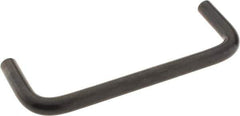 Amatom Electronic Hardware - 4-1/4" Long x 1-1/2" High, Round Handle - Black Oxide Finish, Stainless Steel, 4" Center to Center - USA Tool & Supply