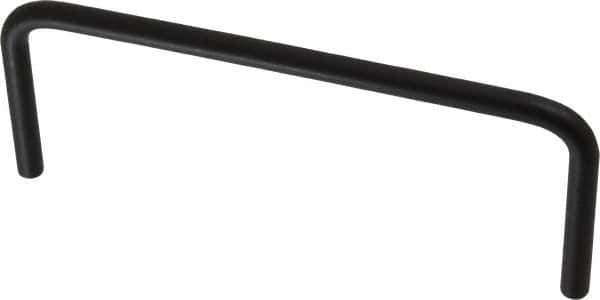 Amatom Electronic Hardware - 5-1/4" Long x 2" High, Round Handle - Black Anodized, Aluminum, 5" Center to Center - USA Tool & Supply