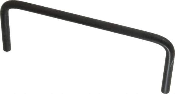 Amatom Electronic Hardware - 5-1/4" Long x 2" High, Round Handle - Black Oxide Finish, Stainless Steel, 5" Center to Center - USA Tool & Supply