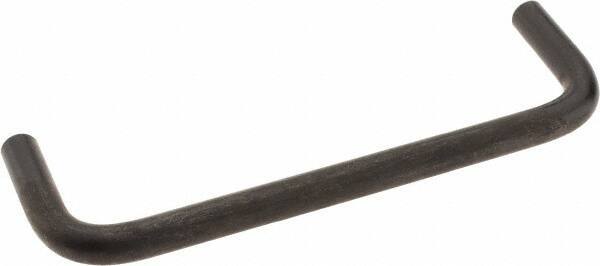 Amatom Electronic Hardware - 4-7/8" Long x 1-1/2" High, Round Handle - Black Oxide Finish, Stainless Steel, 4-9/16" Center to Center - USA Tool & Supply