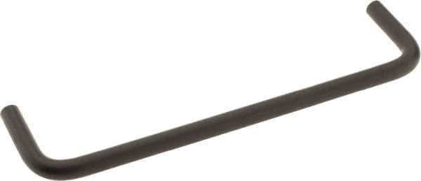 Amatom Electronic Hardware - 6-3/4" Long x 1-3/4" High, Round Handle - Black Oxide Finish, Stainless Steel, 6-7/16" Center to Center - USA Tool & Supply