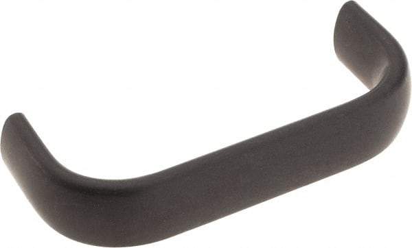 Amatom Electronic Hardware - 3-9/32" Long x 0.63" Wide x 1-9/32" High, Oval Handle - Black Anodized, Aluminum, 3" Center to Center - USA Tool & Supply