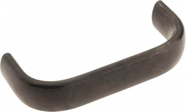 Amatom Electronic Hardware - 3-9/32" Long x 0.63" Wide x 1-9/32" High, Oval Handle - Black Oxide Finish, Stainless Steel, 3" Center to Center - USA Tool & Supply