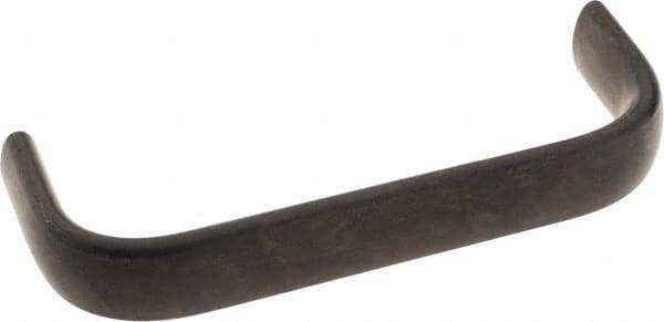 Amatom Electronic Hardware - 4-9/32" Long x 0.63" Wide x 1-1/2" High, Oval Handle - Black Oxide Finish, Stainless Steel, 4" Center to Center - USA Tool & Supply