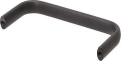 Amatom Electronic Hardware - 4-25/32" Long x 0.63" Wide x 2" High, Oval Handle - Black Anodized, Aluminum, 4-1/2" Center to Center - USA Tool & Supply