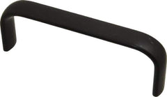 Amatom Electronic Hardware - 4-27/32" Long x 0.63" Wide x 1-3/4" High, Oval Handle - Black Anodized, Aluminum, 4-9/16" Center to Center - USA Tool & Supply