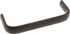 Amatom Electronic Hardware - 4-27/32" Long x 0.63" Wide x 1-3/4" High, Oval Handle - Black Oxide Finish, Stainless Steel, 4-9/16" Center to Center - USA Tool & Supply