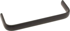 Amatom Electronic Hardware - 6-9/32" Long x 0.63" Wide x 2" High, Oval Handle - Black Oxide Finish, Stainless Steel, 6" Center to Center - USA Tool & Supply