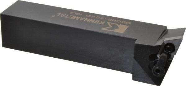 Kennametal - MDQN, Right Hand Cut, 27.5° Lead Angle, 1-1/4" Shank Height x 1-1/4" Shank Width, Negative Rake Indexable Turning Toolholder - 6" OAL, DN..43. Insert Compatibility, Series Kenloc - USA Tool & Supply
