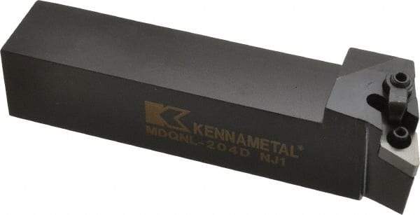 Kennametal - MDQN, Left Hand Cut, 27.5° Lead Angle, 1-1/4" Shank Height x 1-1/4" Shank Width, Negative Rake Indexable Turning Toolholder - 6" OAL, DN..43. Insert Compatibility, Series Kenloc - USA Tool & Supply