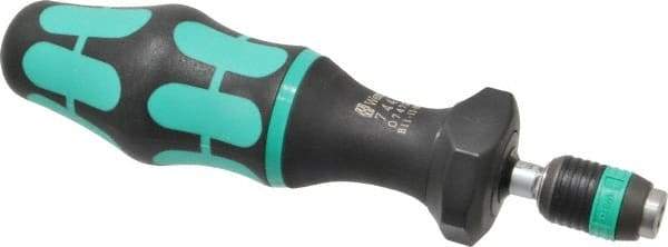 Wera - 1 Piece, 1.2 to 3 N/m, Adjustable Torque Limiting Screwdriver - 6" OAL, 1/4" Drive, 0.1" Graduation - USA Tool & Supply