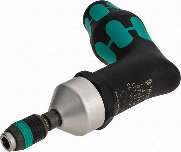 Wera - 1 Piece, 25 to 55 In/Lb, Preset Torque Limiting Screwdriver - 1/4" Drive - USA Tool & Supply