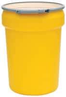 Eagle - 30 Gallon Capacity, Metal Lever Lock, Yellow Lab Pack - 5 Gallon Container, Polyethylene, 396 Lb. Capacity, UN 1H2/X120/S; UN 1H2/Y180/S Listing - USA Tool & Supply