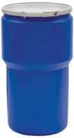 Eagle - 14 Gallon Capacity, Metal Lever Lock, Blue Lab Pack - 5 Gallon Container, Polyethylene, 220 Lb. Capacity, UN 1H2/X65/S; UN 1H2/Y100/S Listing - USA Tool & Supply