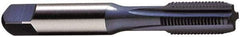 Vermont Tap & Die - M12x1.25 Metric Fine 4 Flute Nitride/Oxide Finish Powdered Metal Straight Flute Machine Tap - Modified Bottoming, Right Hand Thread, 3-3/8" OAL, 15/16" Thread Length, D6 Limit, Oversize - Exact Industrial Supply