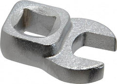 Blackhawk by Proto - 7/16" 3/8" Drive Chrome Open End Crowfoot Wrench - 1-7/32" OAL - USA Tool & Supply