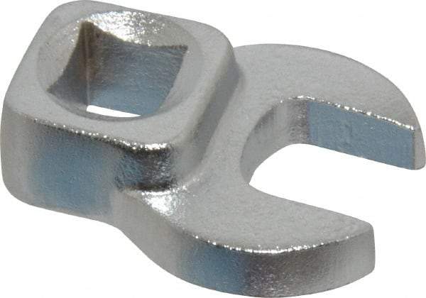 Blackhawk by Proto - 1/2" 3/8" Drive Chrome Open End Crowfoot Wrench - 1-13/32" OAL - USA Tool & Supply