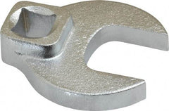 Blackhawk by Proto - 3/4" 3/8" Drive Chrome Open End Crowfoot Wrench - 1-23/32" OAL - USA Tool & Supply