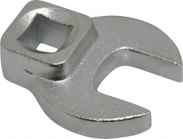 Blackhawk by Proto - 15mm 3/8" Drive Chrome Open End Crowfoot Wrench - 1-19/32" OAL - USA Tool & Supply