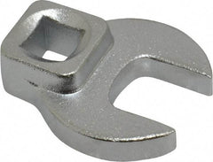 Blackhawk by Proto - 15mm 3/8" Drive Chrome Open End Crowfoot Wrench - 1-19/32" OAL - USA Tool & Supply