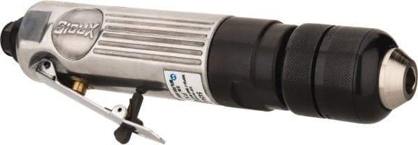 Sioux Tools - 3/8" Keyless Chuck - Inline Handle, 2,500 RPM, 5, 36 CFM, 0.33 hp - USA Tool & Supply