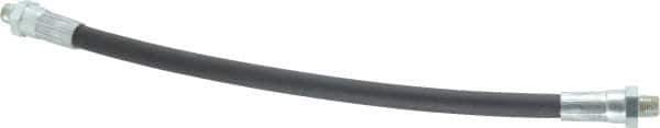 PRO-LUBE - 12" Long, 5,800 psi Operating Pressure, Polyamide (Inner Tubing) & Polyurethane (Sheath) Grease Gun Hose - 1/8 NPT, 13,775 psi Burst Pressure - USA Tool & Supply